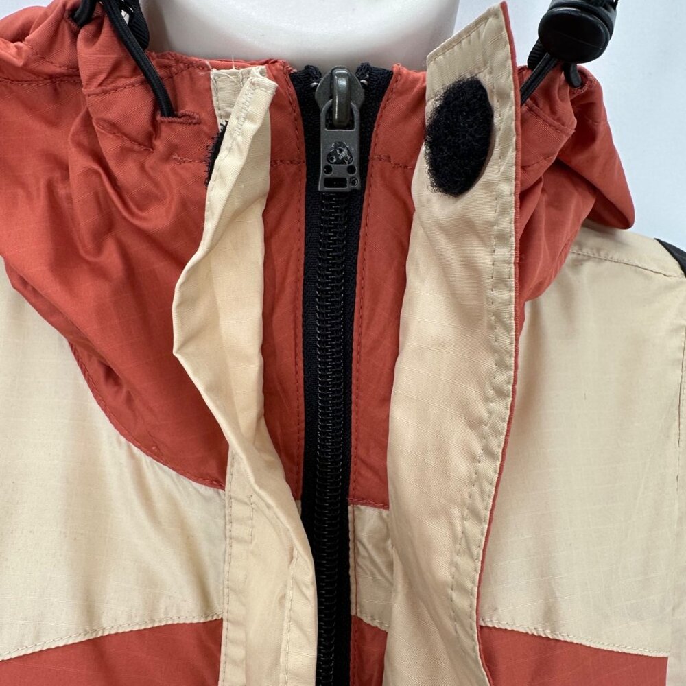 GoLite Womens Red & Beige Colorblock Hooded Jacket M Lightweight Windbreaker - Picture 5 of 15